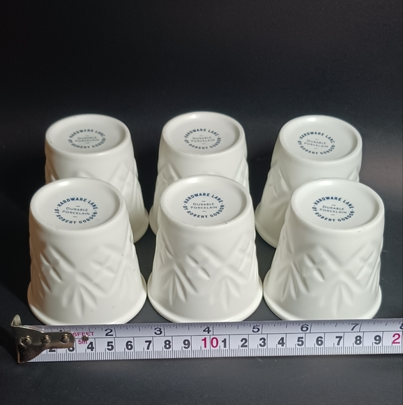 Robert Gordon stoneware White Latte Cups Set of 6 Australian Pottery - Picture 2 of 4